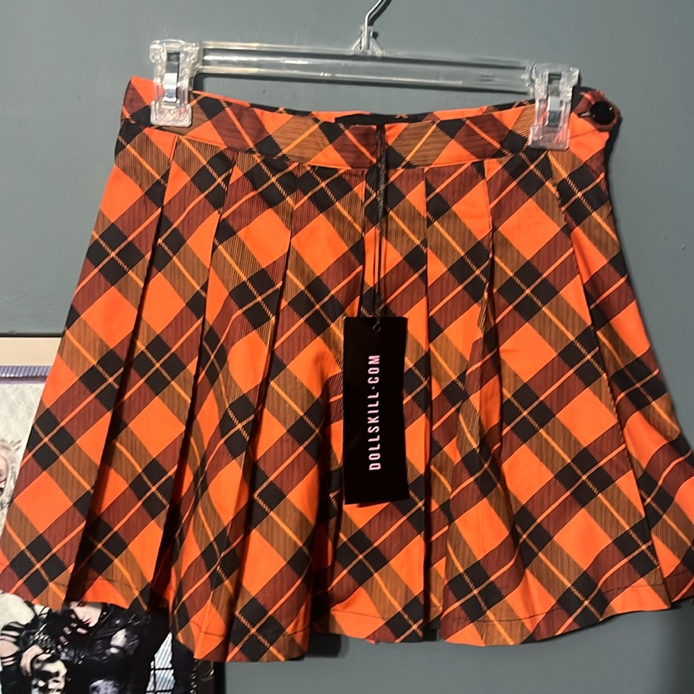 NWT Dolls Kill Trickz n’ Treats pleated skirt